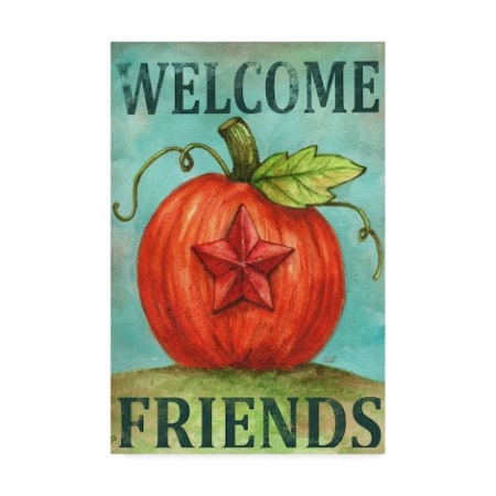 Trademark Fine Art Melinda Hipsher 'Pumpkin Star Welcome Autumn' Canvas Art, 16x24 ALI31392-C1624GG